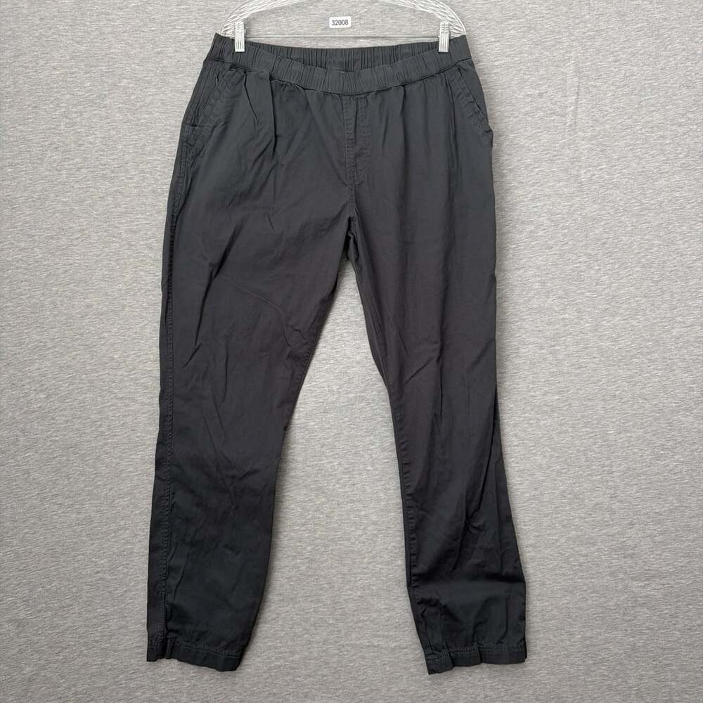 Pact Mens Size XL Gray Organic Cotton Athletic Drawstring Chino Pants